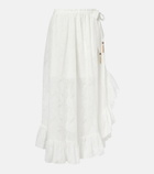 Zimmermann Daylight ruffled cotton-blend maxi skirt