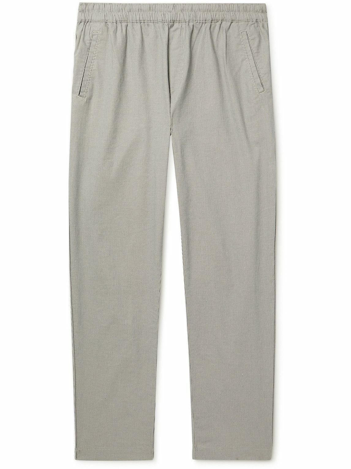 Folk - Slim-Fit Tapered Linen-Blend Trousers - Gray Folk