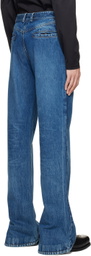 AARON ESH Blue Puddle Jeans