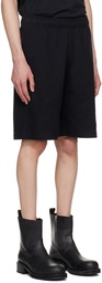 Acne Studios Black Printed Shorts