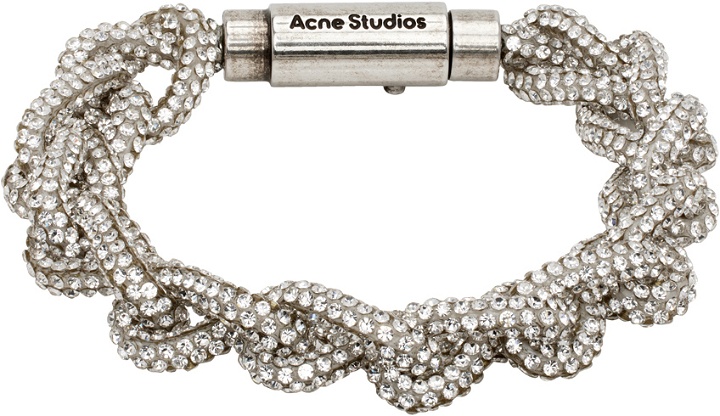 Photo: Acne Studios Silver Crystal Cord Bracelet