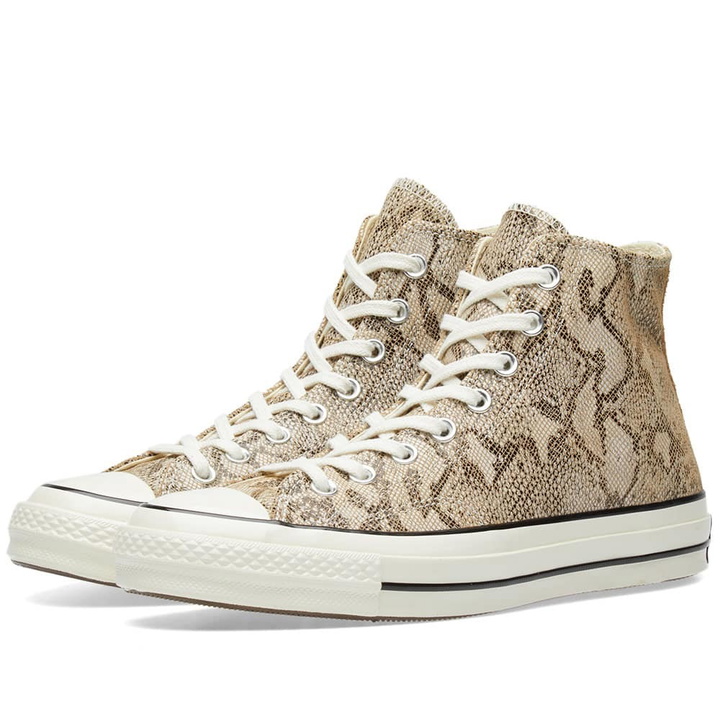 Photo: Chuck Taylor 1970s Hi Snakeskin Neutrals