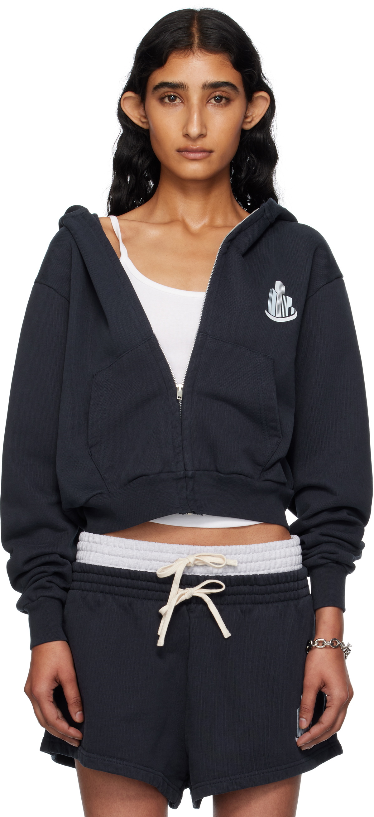ABRA SSENSE Exclusive Navy Building Hoodie