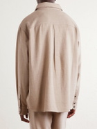 The Elder Statesman - Wool and Cashmere-Blend Shirt - Neutrals
