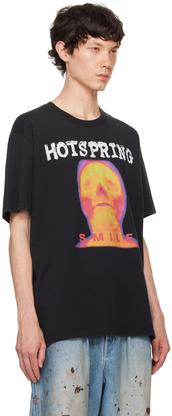 doublet Black 'Hotspring' Onsen T-Shirt