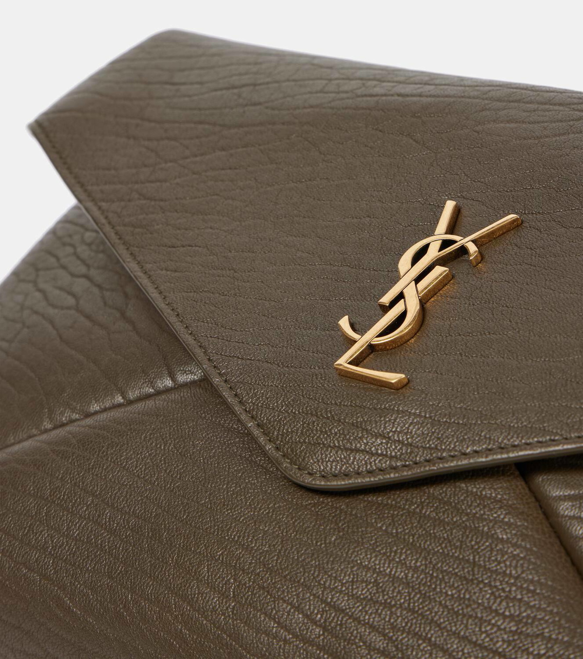 Saint Laurent Cassandre Large leather clutch Saint Laurent