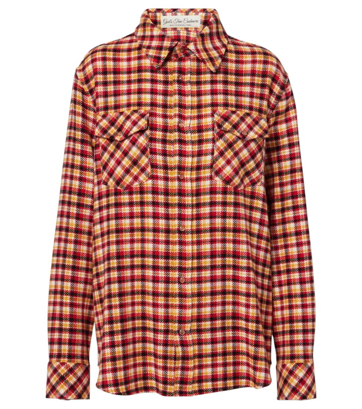 Photo: God's True Cashmere Time plaid cashmere shirt