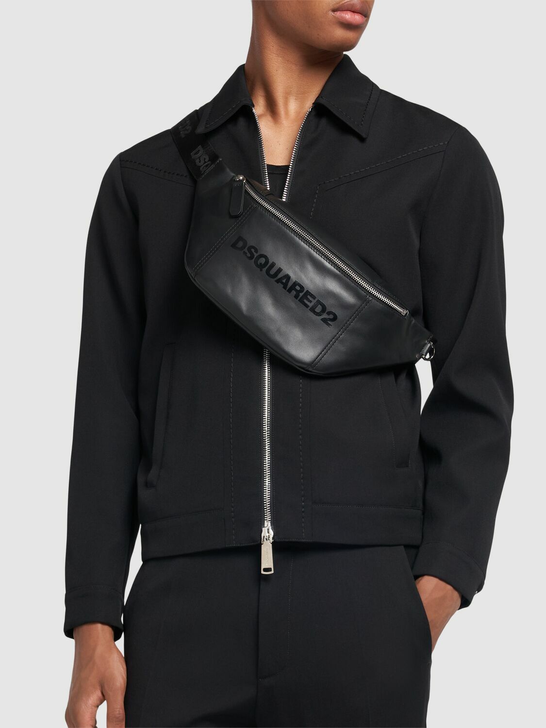 Dsquared2☆Bum Bag レザーベルトバッグ DSQUARED2 Bum Bag Leather Belt Bag Dsquared2