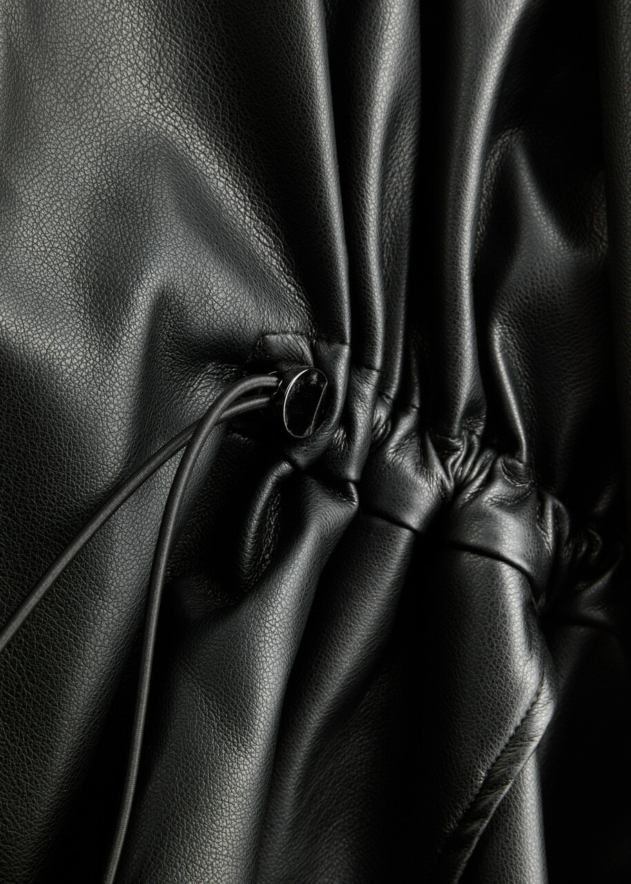 Esse Studios Synca Faux Leather Jacket Black