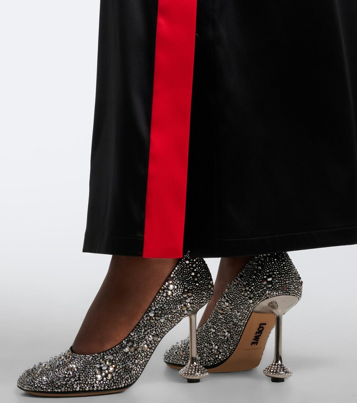 Loewe Toy embellished suede pumps