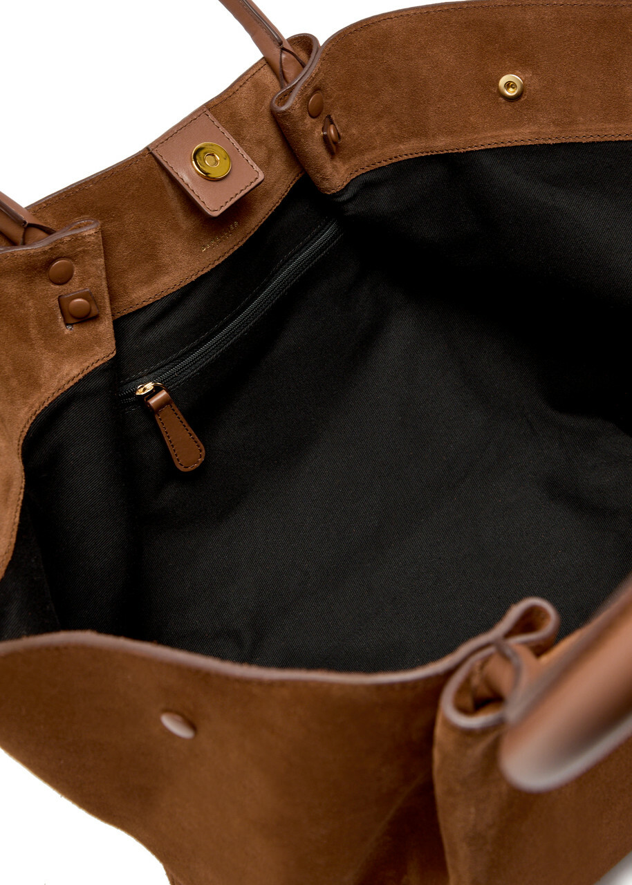 Demellier The New York Suede Tote - Tan - One Size