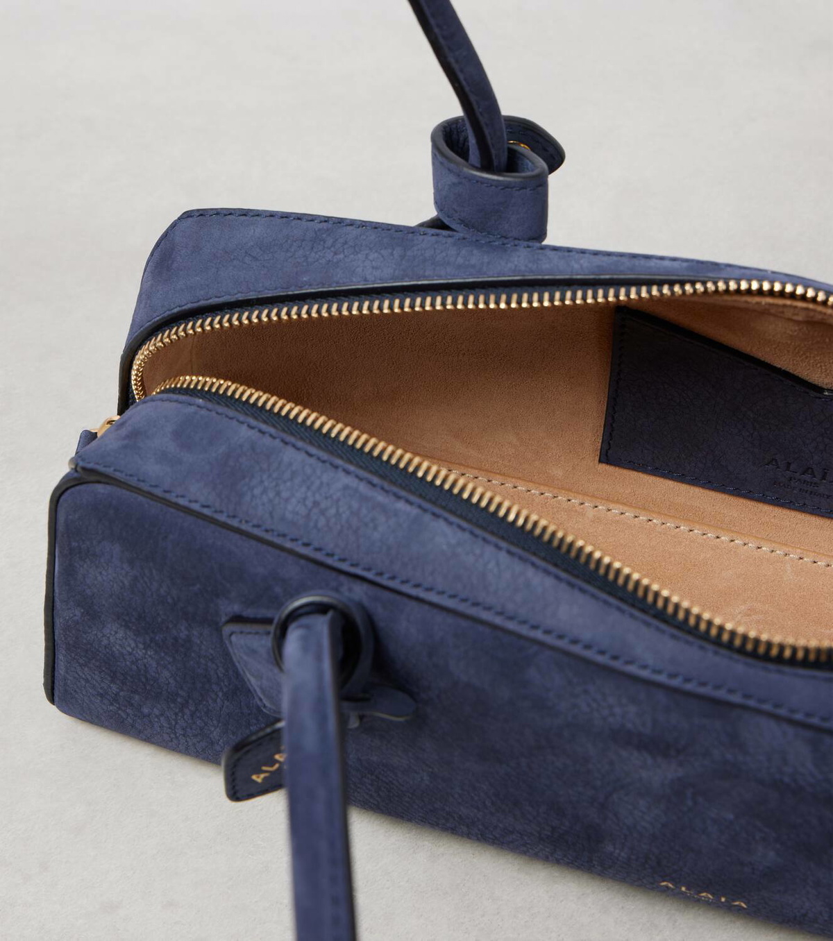 Alaïa Le Teckel suede shoulder bag