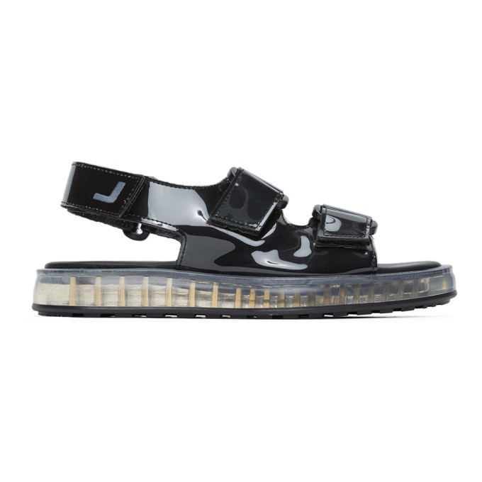 Photo: Joshua Sanders Black PVC Transparent Sole Sandals