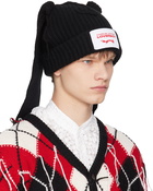 Charles Jeffrey Loverboy Black Chunky Rabbit Beanie