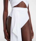 Alaïa Draped halterneck swimsuit