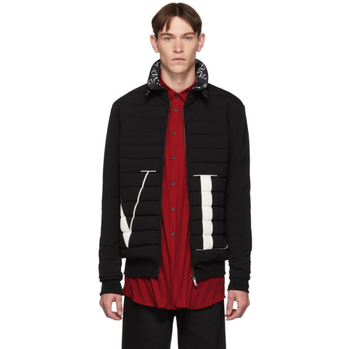 Photo: Valentino Black Logo Jacket