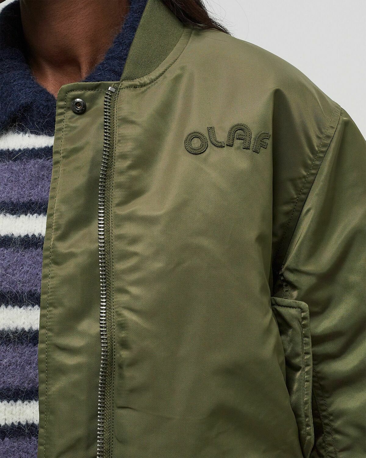 ØLÅF REVERSIBLE BOMBER JACKET Green Women