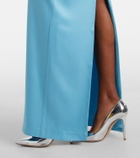 Alex Perry Crêpe satin bustier gown
