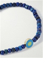 Luis Morais - Gold, Enamel and Lapis Lazuli Beaded Bracelet