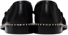 Dries Van Noten Black Leather Loafers