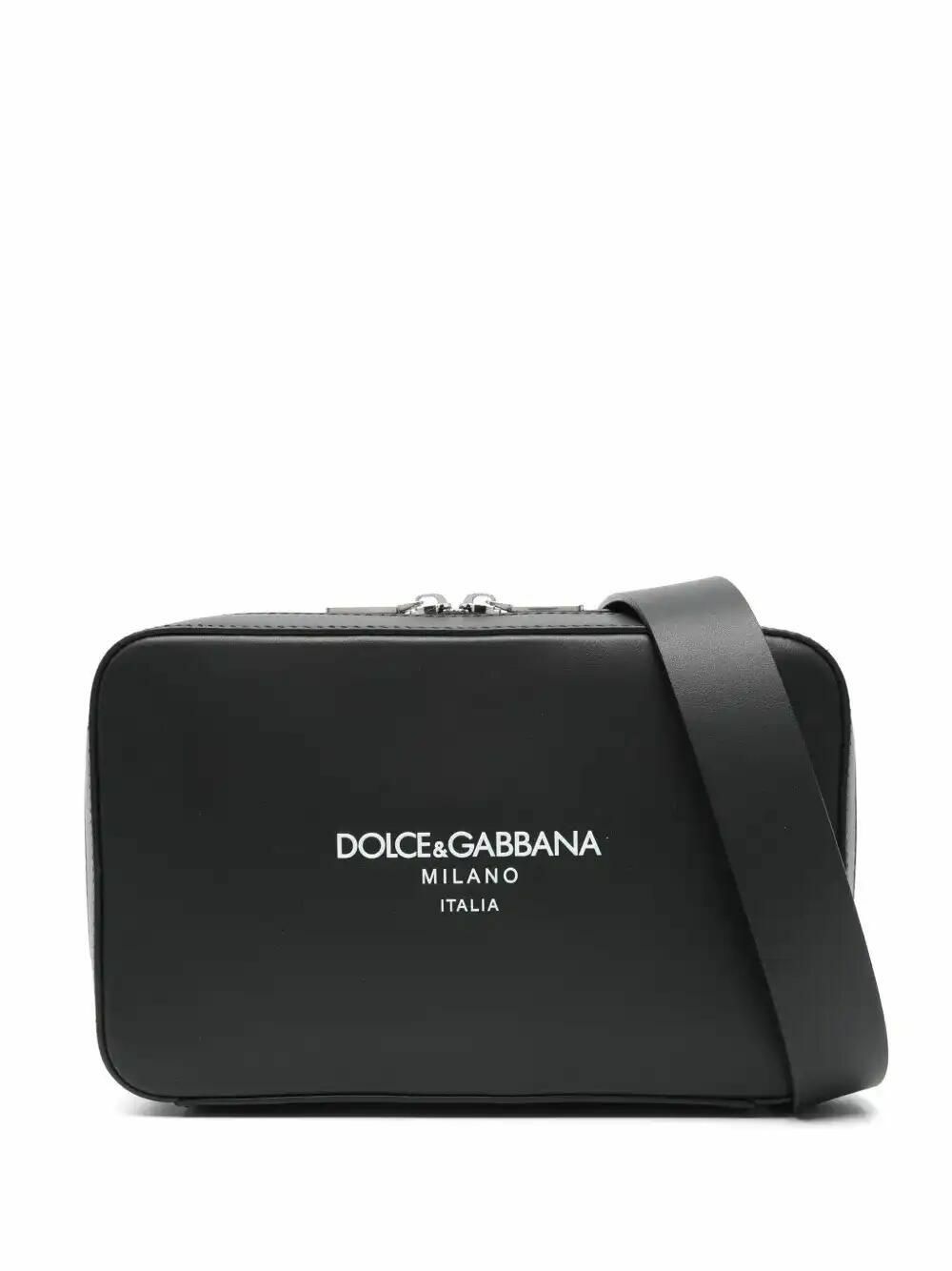 Dolce and Gabbana Black Logo Strap Messenger Bag Dolce & Gabbana Dolce and Gabbana Black Logo Strap Messenger Bag Dolce & Gabbana