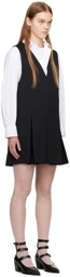 Juun.J Black V-Neck Minidress