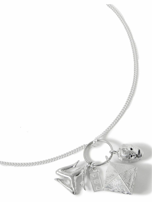 Photo: Pearls Before Swine - Thin Blood Silver Pendant Necklace