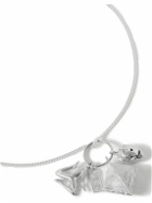 Pearls Before Swine - Thin Blood Silver Pendant Necklace