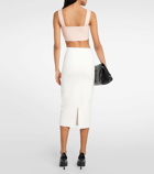 Victoria Beckham Square-neck cropped top