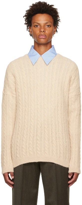 Photo: Our Legacy Beige Popover Sweater