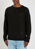 Studio Nicholson Linen-knit Jumper Black