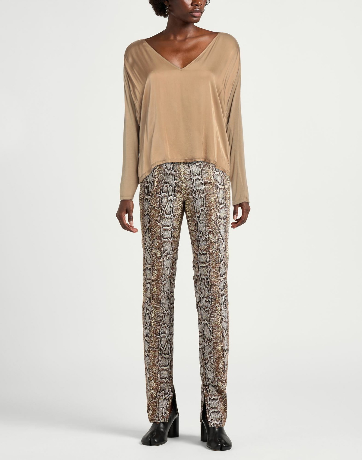 Manila Grace Womens Top Camel