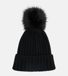 Moncler Ribbed-knit virgin wool beanie