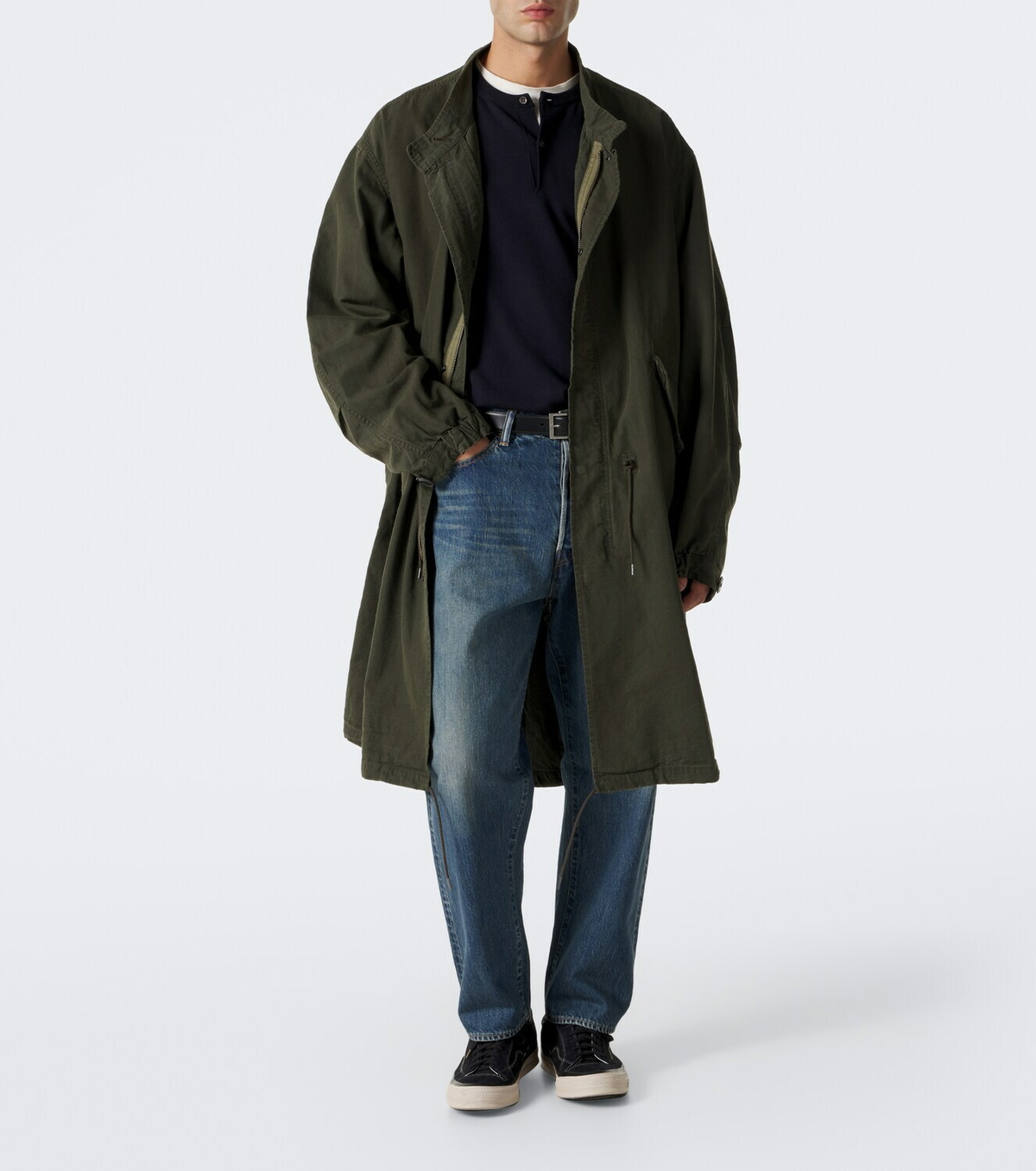 A.Presse Wool and cotton parka