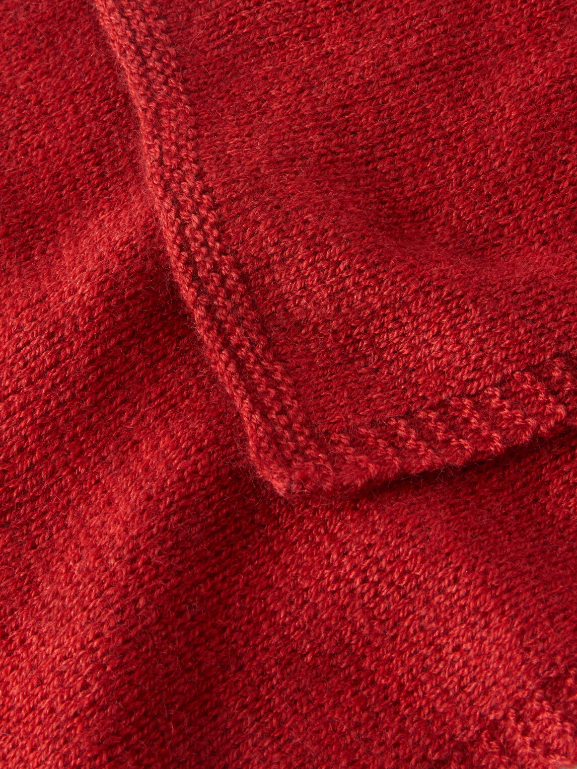 Anderson & Sheppard - Muskox, Wool and Silk-Blend Scarf - Red