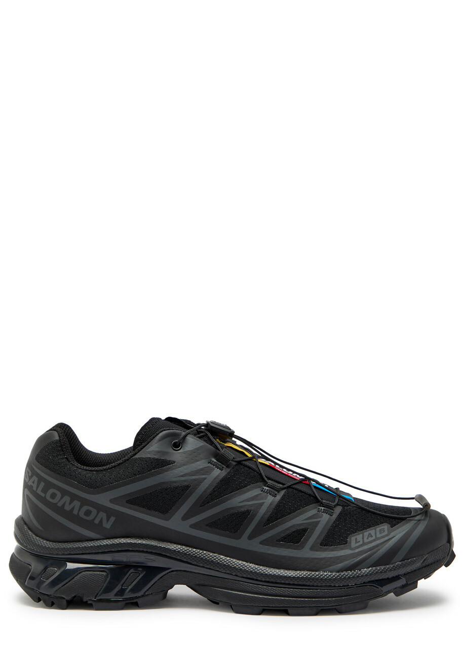 Salomon XT-6 Panelled Mesh Sneakers Black
