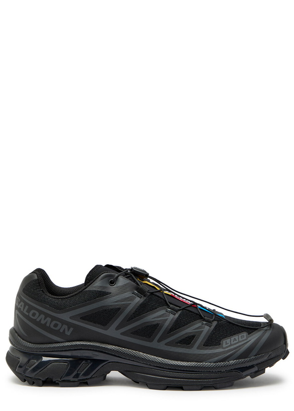 Photo: Salomon XT-6 Panelled Mesh Sneakers Black