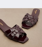Saint Laurent Tribute patent leather sandals