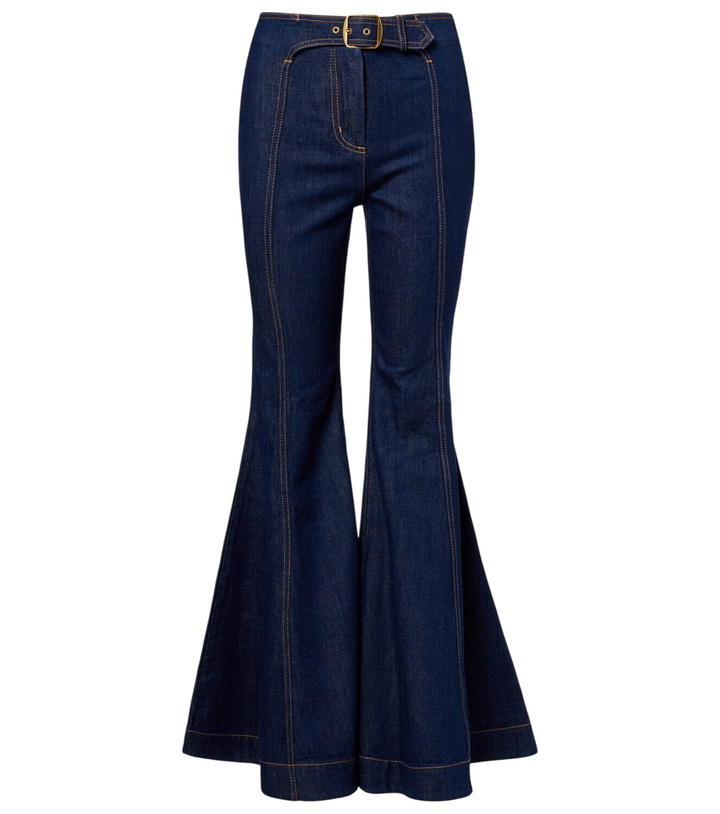 Photo: Zimmermann Luna belted flared jeans