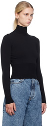 ALAÏA Black Rib Turtleneck