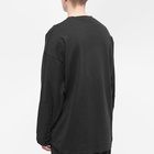 Undercover Men's Zip Detail Long Sleeve T-Shirt in Black