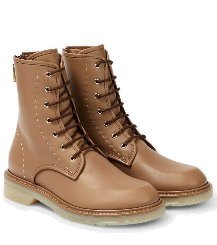 Photo: Max Mara Leather combat boots