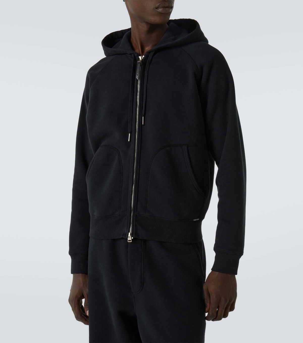 Tom Ford Cotton jersey zip-up hoodie