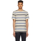 A.P.C. Off-White and Blue Robert T-Shirt