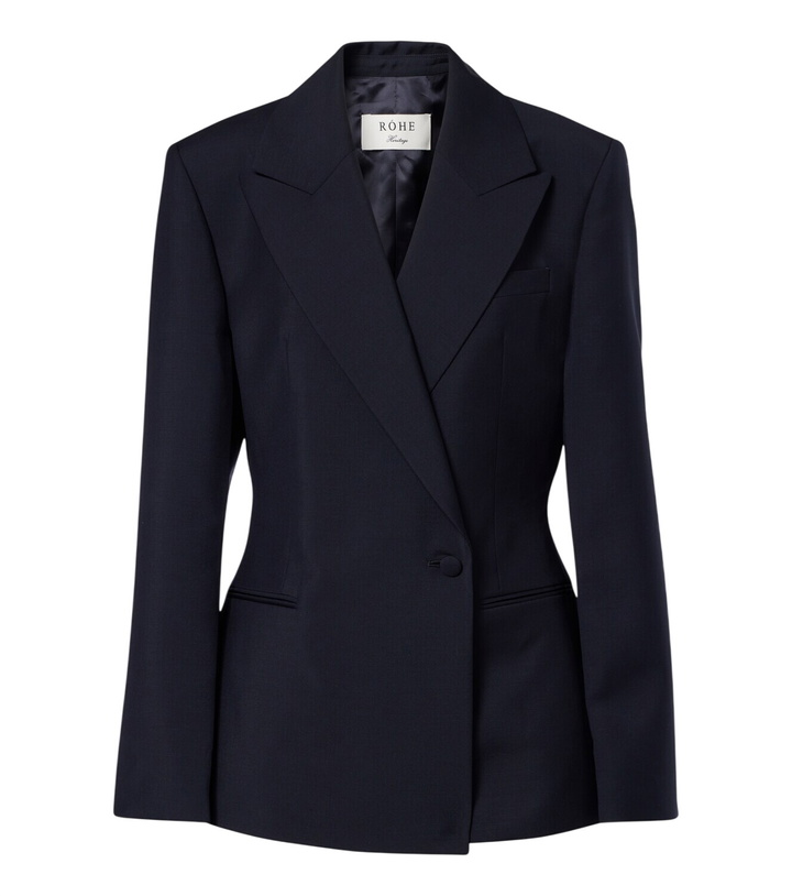 Photo: Róhe Double-breasted wool and mohair blazer