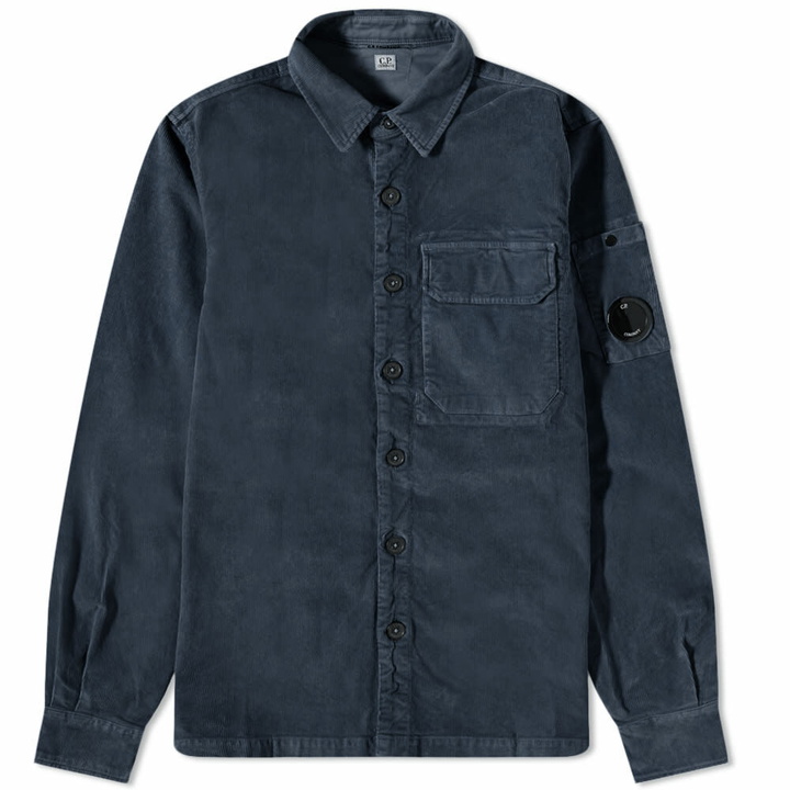 Photo: C.P. Company Men's Cord Arm Lens Overshirt in Total Eclipse