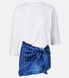 Christopher Esber Silk-trimmed cotton beach cover-up