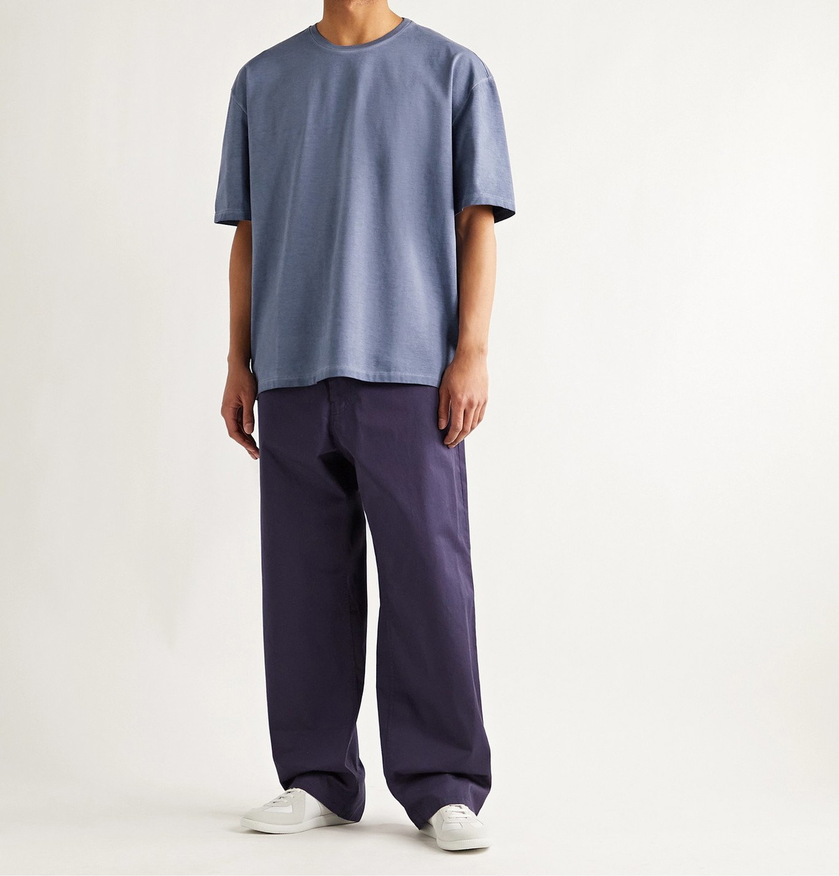 MAISON MARGIELA - Oversized Garment-Dyed Cotton-Jersey T-Shirt 