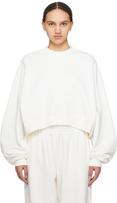 Photo: WARDROBE.NYC Off-White Hailey Bieber Edition HB Track Sweatshirt