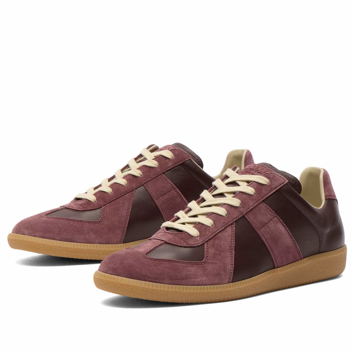 Maison Margiela Men's Replica Sneaker in Winetasting